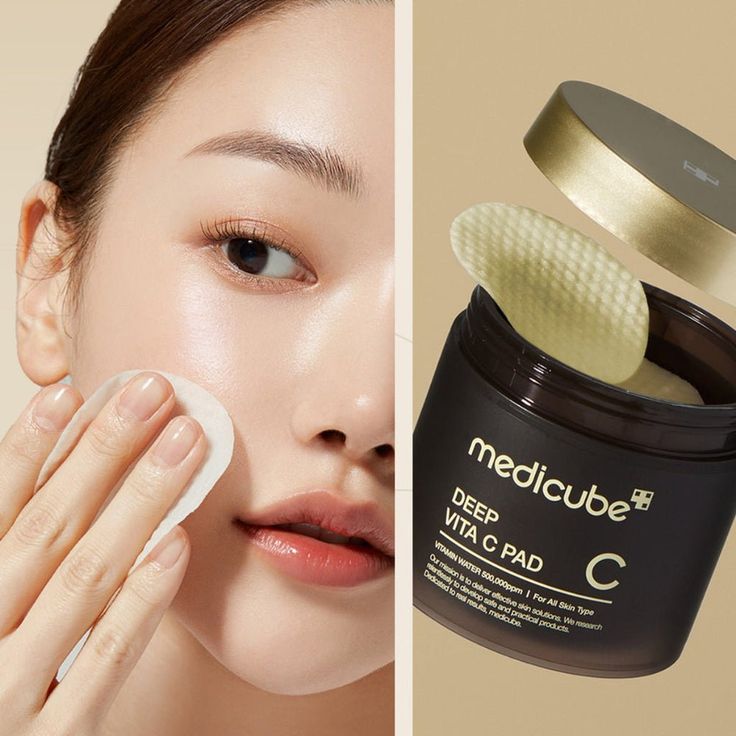 Medicube Deep Vita C Facial Pads, Vitamin C Toner Pads, 70 sheets