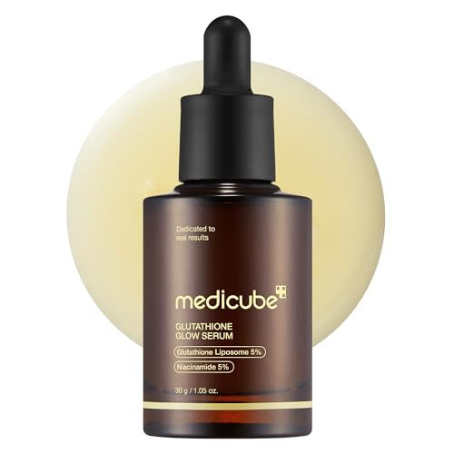 Medicube AGE-R Glutathione Glow Serum - Antioxidant & Elasticity Care Serum for 24Hr Pure Radiance, Korean Glass Glow Skin, Daily Use for Youthful Skin, Korean Skincare